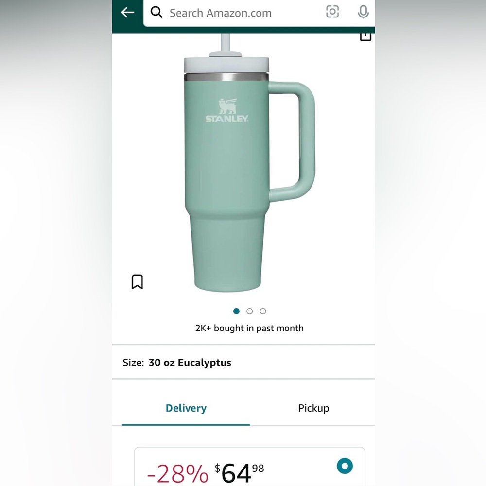 Stanley 30 oz Eucalyptus Tumbler